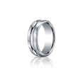 thumbnail image 1 of Benchmark� 7.5mm Comfort-fit Satin-finished High Polished Center Cut Carved Design Wedding Band Ring, 1 of 9