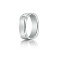 thumbnail image 1 of Benchmark� 7mm Comfort-fit High Polished Four-sided Carved Design Wedding Band Ring, 1 of 9