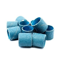 Benchmark Abrasives 1” x 1” Zirconia Abrasive Spiral Band Sleeves for Deburring Sanding Blending Polishing on Ferrous Metals, Copper, Wood, Plastic, Fiberglass (10 Pack) - 36 Grit