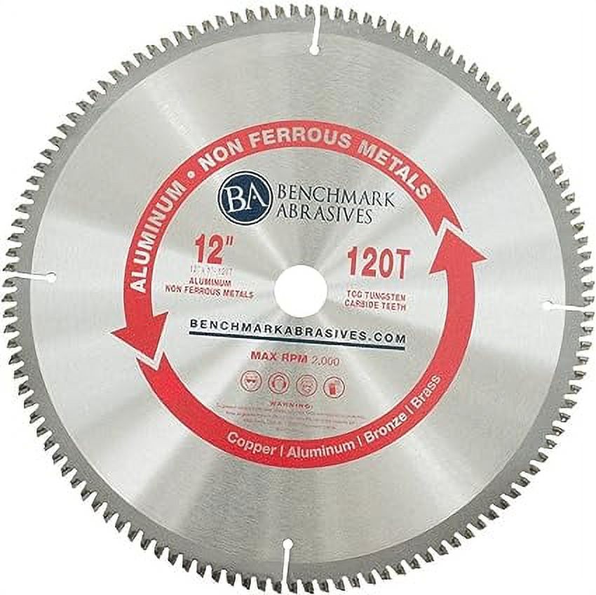 Benchmark Abrasives 12" TCT Saw Blade with 1" Arbor, Circular Saw