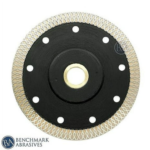Benchmark Abrasives 4-1/2" Super Thin Diamond Blade Angle Grinder Blades for Cutting Ceramic Porcelain Tile Sandstone Granite Concrete Masonry Brick Quartz