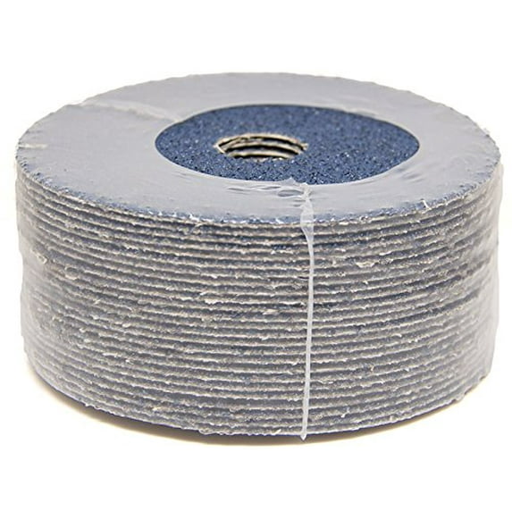 Benchmark Abrasives 5" Zirconia Resin Fiber Sanding Discs for Grinding, Blending, Finishing, and Polishing 7/8" Arbor, Stock Removal Angle Grinder Discs (25 Pack) - 120 Grit
