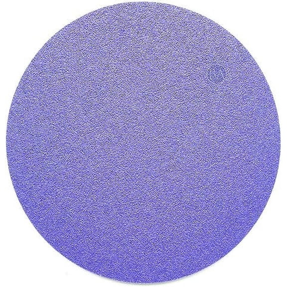 Benchmark Abrasives 6" Premium Ceramic No Holes Film Backed Hook and Loop Discs for Sanding of Metals Non-Ferrous Metals Wood Plastic Fiberglass (Pack of 50) - 180 Grit