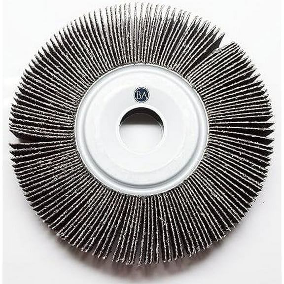 Benchmark Abrasives 6" x 1" Aluminum Oxide Center Hole Flap Wheel With 1" Arbor Hole - 240 Grit