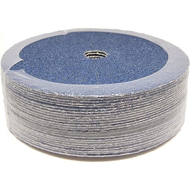Benchmark Abrasives 4-1/2" Zirconia Sanding Discs – 60 Grit, 7/8" Arbor, Resin Fiber, 25-Pack For Angle Grinders (Metal, Wood, Fiberglass)