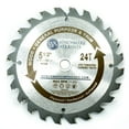 thumbnail image 1 of Benchmark Abrasives 8-1/4" TCT saw blade with 24 Teeth is excellent for general purpose ripping and trimming of softwoods and hardwoods, 1 of 3