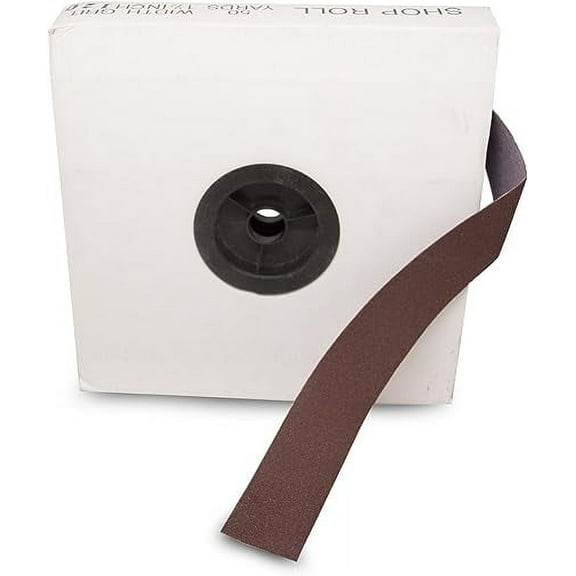 Benchmark Abrasives Aluminum Oxide 2" x 150' Shop Roll, Abrasive Sanding Roll with Double Resin Bond Technology for Polishing Finishing Metal Sanding Automotive Plumbing (240 Grit)