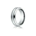 thumbnail image 1 of Benchmark� Cobalt Chrome� 7.0mm Comfort-fit Satin-finished Blackened Design Ring, 1 of 7