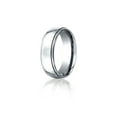 thumbnail image 1 of Benchmark� Cobalt Chrome� 7mm Comfort-fit High Polished Design Ring, 1 of 7