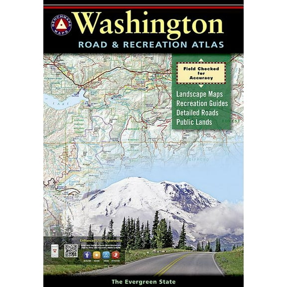 Benchmark Map: Washington Road & Recreation Atlas: Washington Benchmark Road & Recreation Atlas (Paperback)