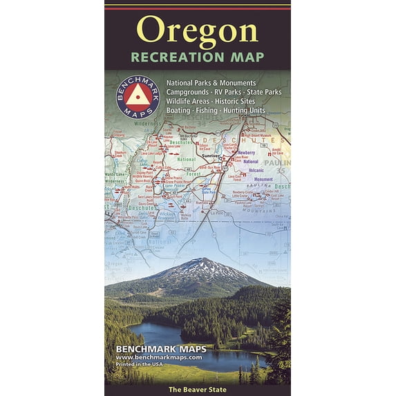 Benchmark Oregon Recreation Map, (Paperback) - Walmart.com