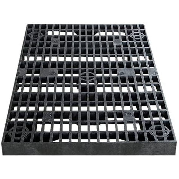 Benchmark Plastics 2 x 4 Heavy Duty Grate for Fountain Basin - for Pond and Water Garden Features and More - Hides Reservoirs - Holds Bubblers, Rocks, Other Decorations - Durable - Black