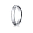thumbnail image 1 of Benchmark� Platinum 4mm Flat Comfort-fit Wedding Band / Ring With Milgrain, 1 of 7