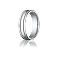 thumbnail image 1 of Benchmark� Platinum 6mm Comfort-fit High Polished With Milgrain Round Edge Carved Design Wedding Band Ring, 1 of 7