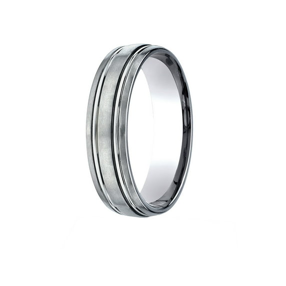 Benchmark� Titanium 6mm Comfort Fit Design Wedding Band / Ring
