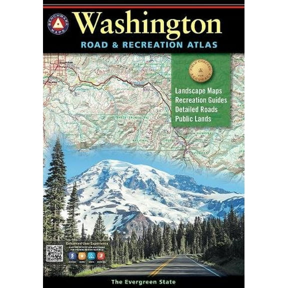 Pre-Owned Benchmark Washington Road & Recreation Atlas, 8th Edition (Benchmark Road & Recreation Atlas) Paperback