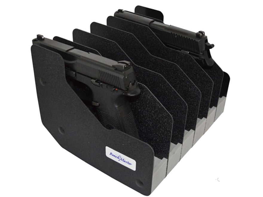 Benchmaster BMWRM16 Six Gun Pistol Rack 7" x 9.4" x 8.5" Black No Latex