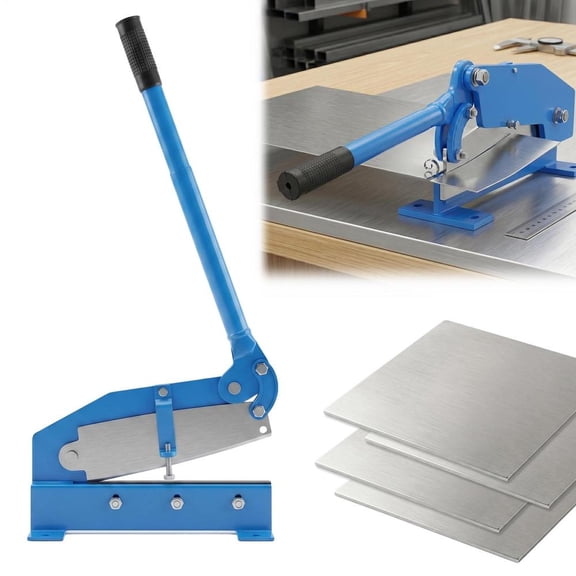 Benchtop Metal Cutting Shears 22", A3 Steel Body Snip Machine with T 10 Steel Blade for Processing Steel Plates, Copper, Aluminum, and Flat Bars