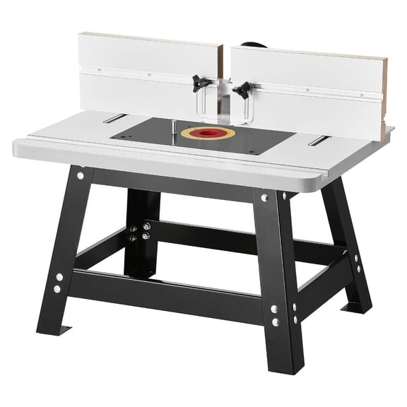 Benchtop Router Table 24 in x 15.7 in with Fence MDF Top Dust Collection Port