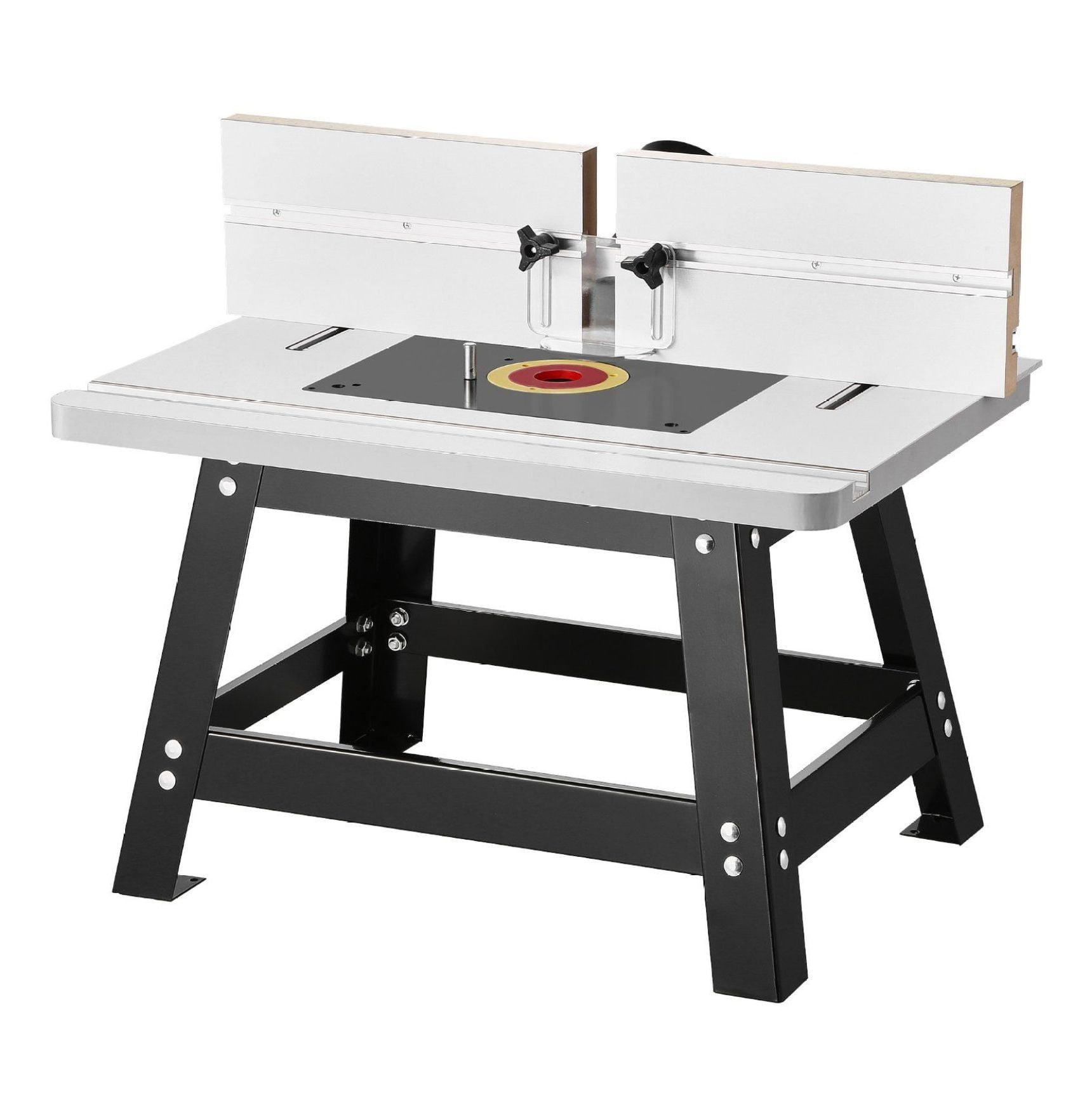 Benchtop Router Table 24x15.7in with Fence & Dust Port - Woodworking Router Table - MDF Top - Adjustable Fence - Precision Cutting