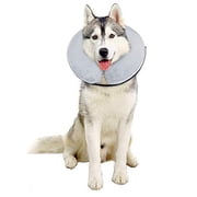 Bencmate Protective Inflatable Dog Collar, Dog Donut Collar, Post-Surgery Collar for Dogs and Cats, Soft Pet Recovery Collar, Does Not Block Vision, E-Collar, Neck: 18"-25", X-Large