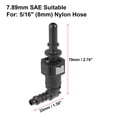 thumbnail image 2 of 1/4 Gas Tank Fuel Line Hose Quick Release Connect / Disconnect Coupling Kit – Gotham Cycles 2 of 5