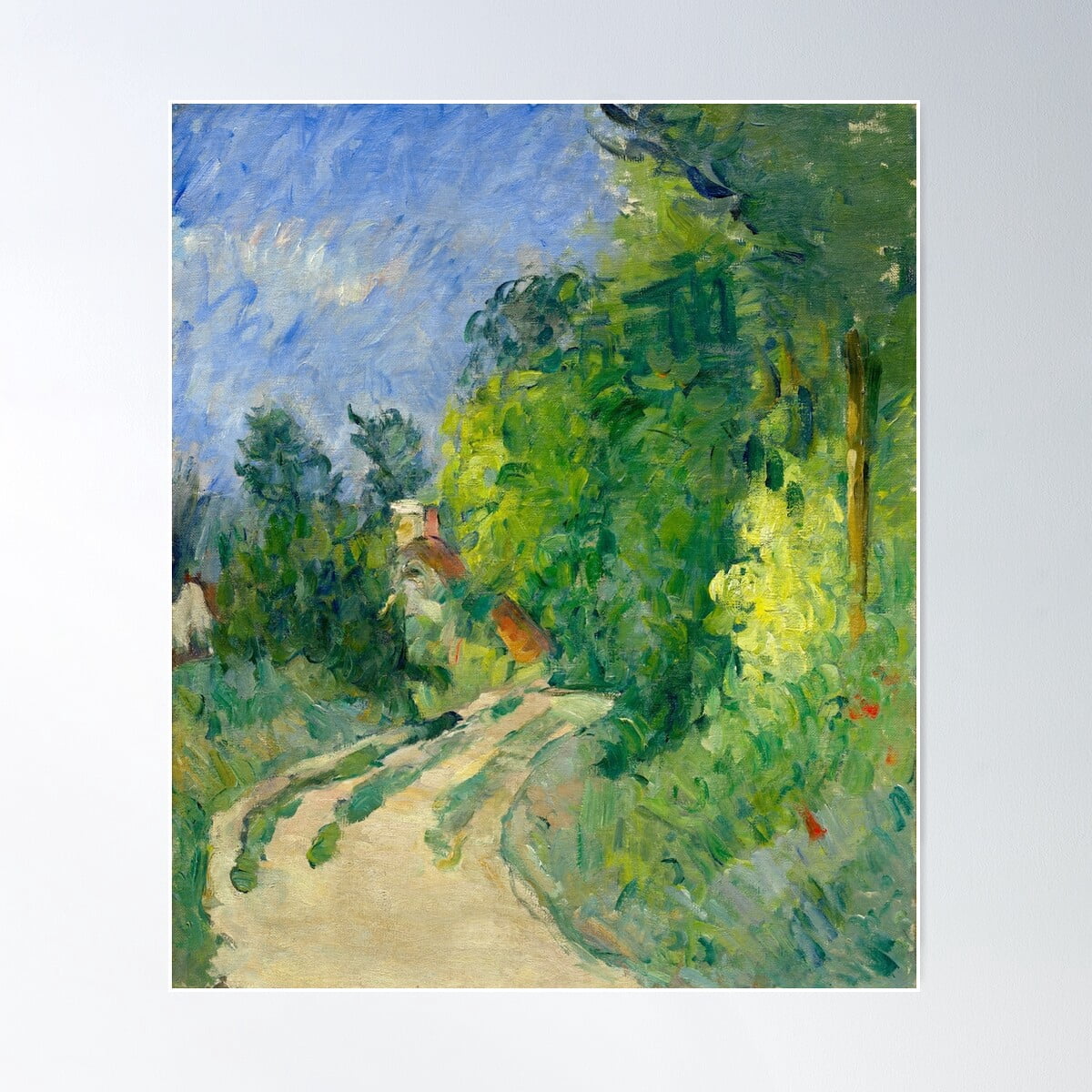 Bend In The Road Through The Forest By Paul Cézanne Poster Wall Art ...