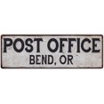 thumbnail image 1 of Bend, Or Post Office Metal Sign Vintage 6x18 106180011365, 1 of 1