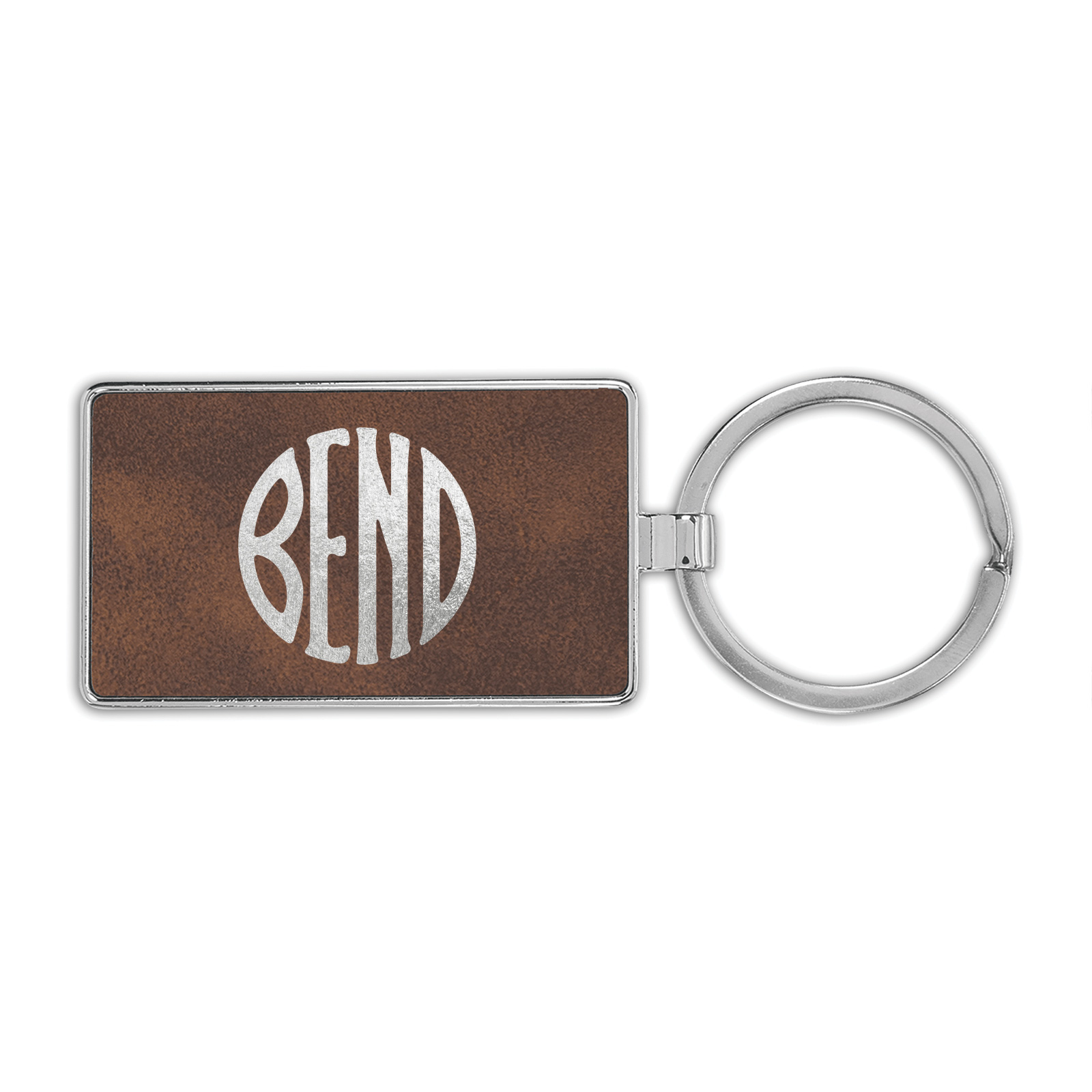 Bend Oregon Premium Leatherette Keychain logo seal deschutes county ...