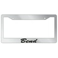 thumbnail image 1 of Bend Script Chrome Plastic License Plate Frame EBS, 1 of 1