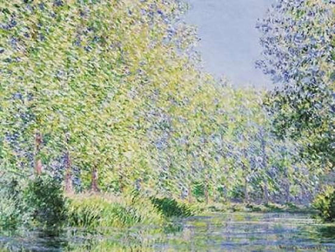 Bend in the Epte River near Giverny Canvas Art - Claude Monet (22 x 28)