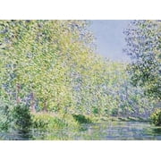 Bend in the Epte River near Giverny Canvas Art - Claude Monet 22 x 28