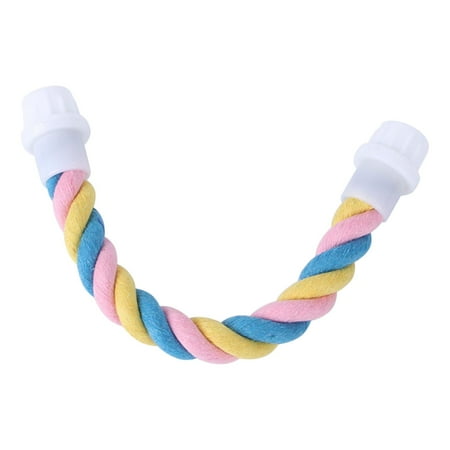 Bendable Bird Rope Perch Swing Perches Chew Perches Climbing Rope for Parrot Parakeets , 9.6inch Length