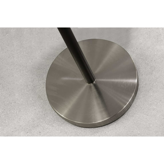 11" X 25" X 71" Black Metal Floor Lamp