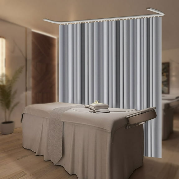 Bendable Curtain Rail System 6-9 Ft Heavy Duty Ceiling Mount Curtain Track Set