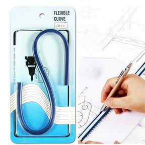 Bendable Curved Ruler Plastic Flexible Ruler Easy to Read for Engineering Drawing Tailor Sewing Design Draphics