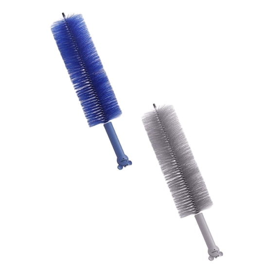 Bendable Fan Cleaning Brush Duster, Extendable Microfiber Head Dusting Tool For Air Conditioner Blades Vents, Reusable Household Cleaner, Blue
