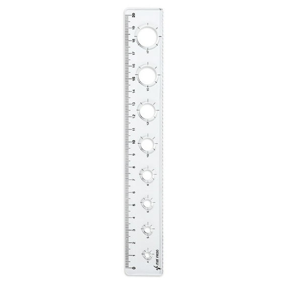 Bendable Flexible Rubber Ruler Transparent Shatterproof 20cm Precise Measuring Tool For Drafting Drawing