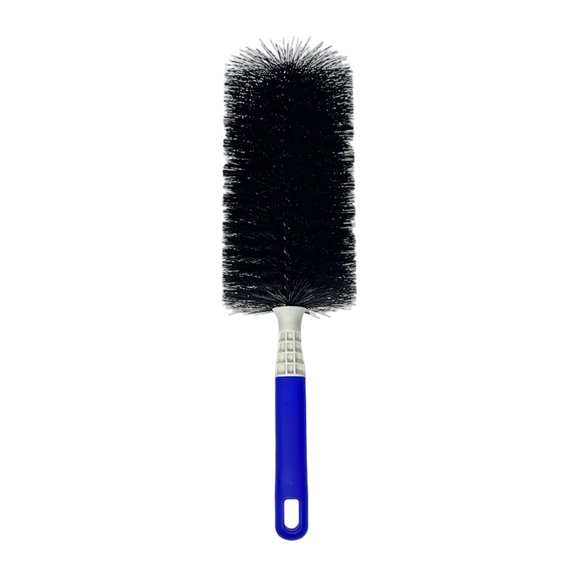 Bendable Head Ceiling Fan Duster Washable Reusable Dust Brush Handheld Ceiling Fan Cleaner For Air Vents Blinds Window Tracks(Blue-34Cm)