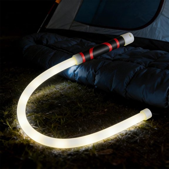 Bendable LED Flashlight Stick, 28inch Long Rechargeable Flexible LED Work Light, Flexible Flashlight with High Lumen & 3 Brightness Modes, Great for Car Mechanics, Mechanics, DIYers