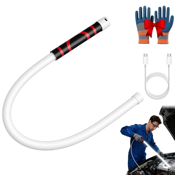 Bendable LED Flashlight Stick, 31" Flexible LED Flashlight Stick, Rechargeable Work Light with 3 Brightness Modes, Portable Automotive Tool for Car Mechanics