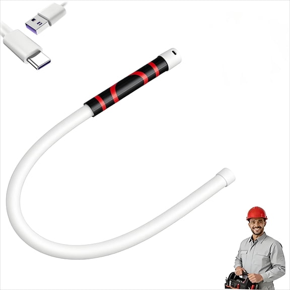 Bendable LED Flashlight Stick, Bendable LED Light, 30" Flexible LED Flashlight Stick Rechargeable Work Light with 3 Brightness Modes, Rechargeable Flexible Light for Mechanics