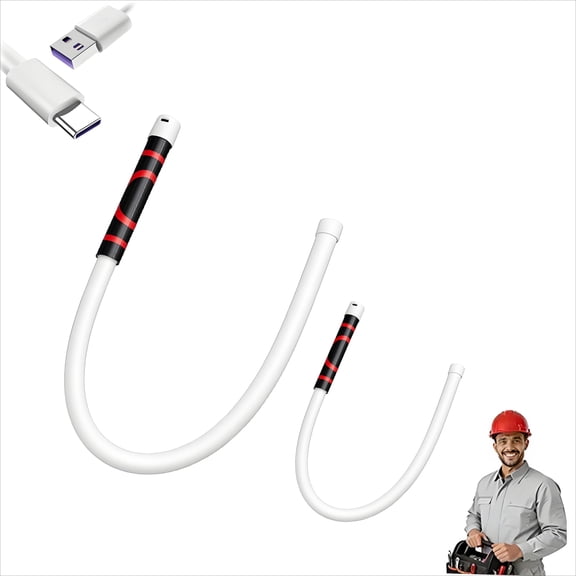 Bendable LED Flashlight Stick, Bendable LED Light, 30" Flexible LED Flashlight Stick Rechargeable Work Light with 3 Brightness Modes, Rechargeable Flexible Light for Mechanics