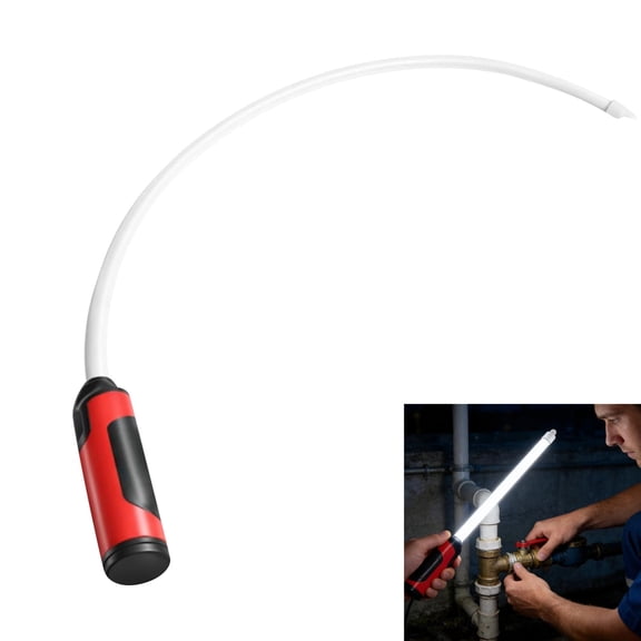 Bendable LED Flashlight Stick Flexible High Lumens Lighting Torch Professional Work Light with 3 Brightness Mode Rechargeable Flexible Light for Mechanics Car Repair