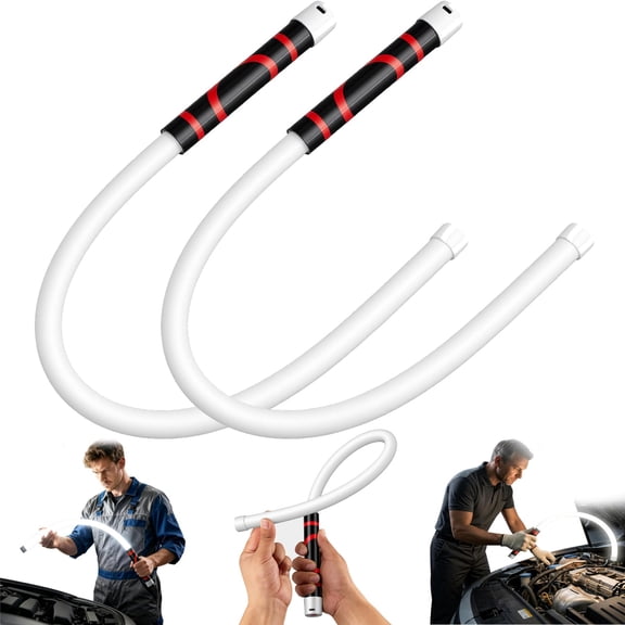 Bendable LED Flashlight Stick, Flexible LED Work Light, Rechargeable 27" Mechanic Inspection Light with 3 Lighting Modes for Car Repair and Tight Spaces