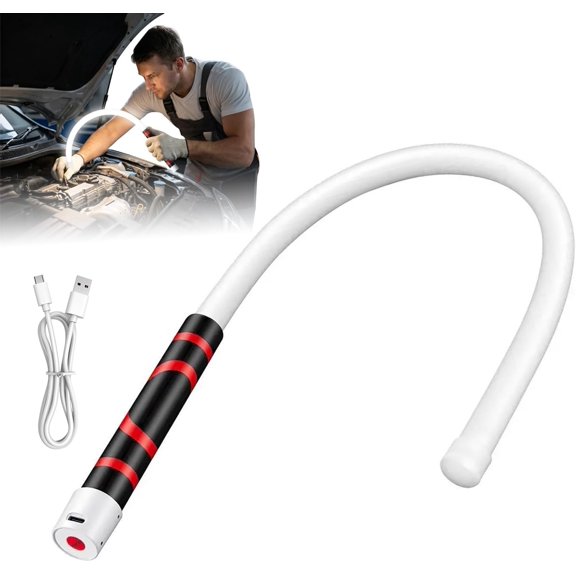 Bendable Led Flashlight Stick, Long LED Work Light,76cm Lightweight High-Impact Plastic Flashlight for Car Repair Camping Hiking Outdoor, Powerful Bright LED Beam Ready-to-Use Utility Lighting Tool