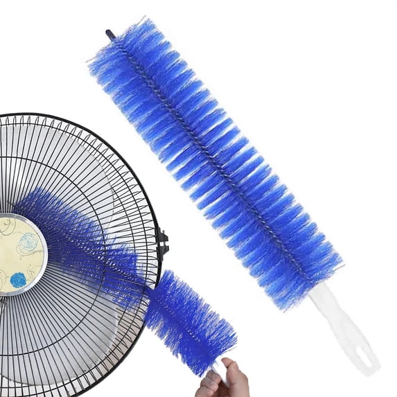 Bendable Microfiber Duster for Ceiling Fans and Blinds, Flexible Dusting Brush for Home and Office Cleaning, Washable and Reusable Surface Cleaner A#017 Blue