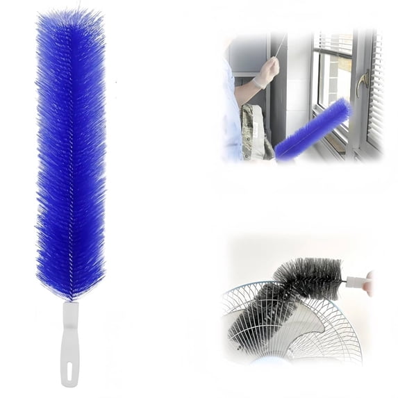 Bendable Microfiber Head, 2026 Fan Cleaner Brush Reusable Dust Remover Washable ldeal for Electric Fans Air Conditioning, Home Car Vents, Curtain (Gray-1PCS)