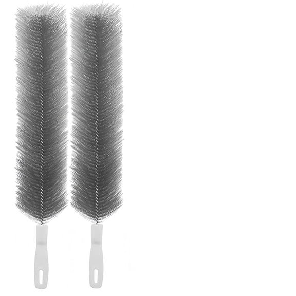 Bendable Microfiber Head, 2026 Fan Cleaner Brush Reusable Dust Remover Washable ldeal for Electric Fans Air Conditioning, Home Car Vents, Curtain (Gray 2 PCS)
