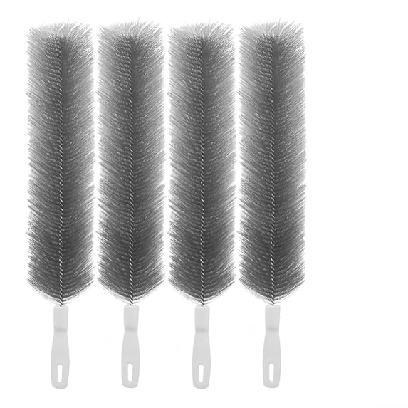 Bendable Microfiber Head, 2026 Fan Cleaner Brush Reusable Dust Remover Washable ldeal for Electric Fans Air Conditioning, Home Car Vents, Curtain (Gray-4pcs)
